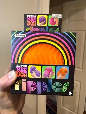 Schylling Super NeeDoh Ripples Sensory Toy - Orange